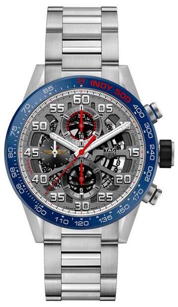 Tag Heuer Calibre Heuer 01 CAR201G-BA0766 Skeleton Dial Limited Fake watch